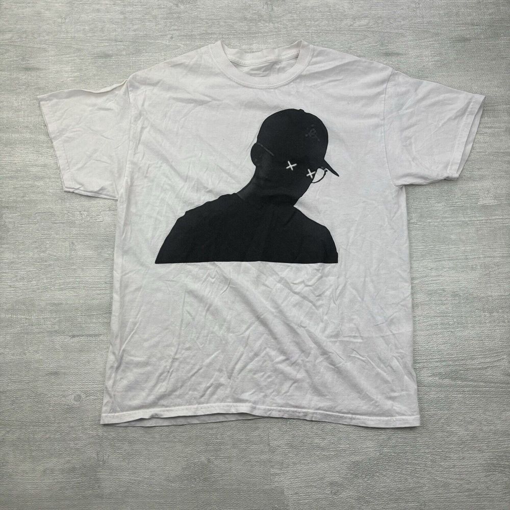 Logic Shirt Adult Small White Black Silhouette Rap Hip Hop‎ Rapper Concert Album
